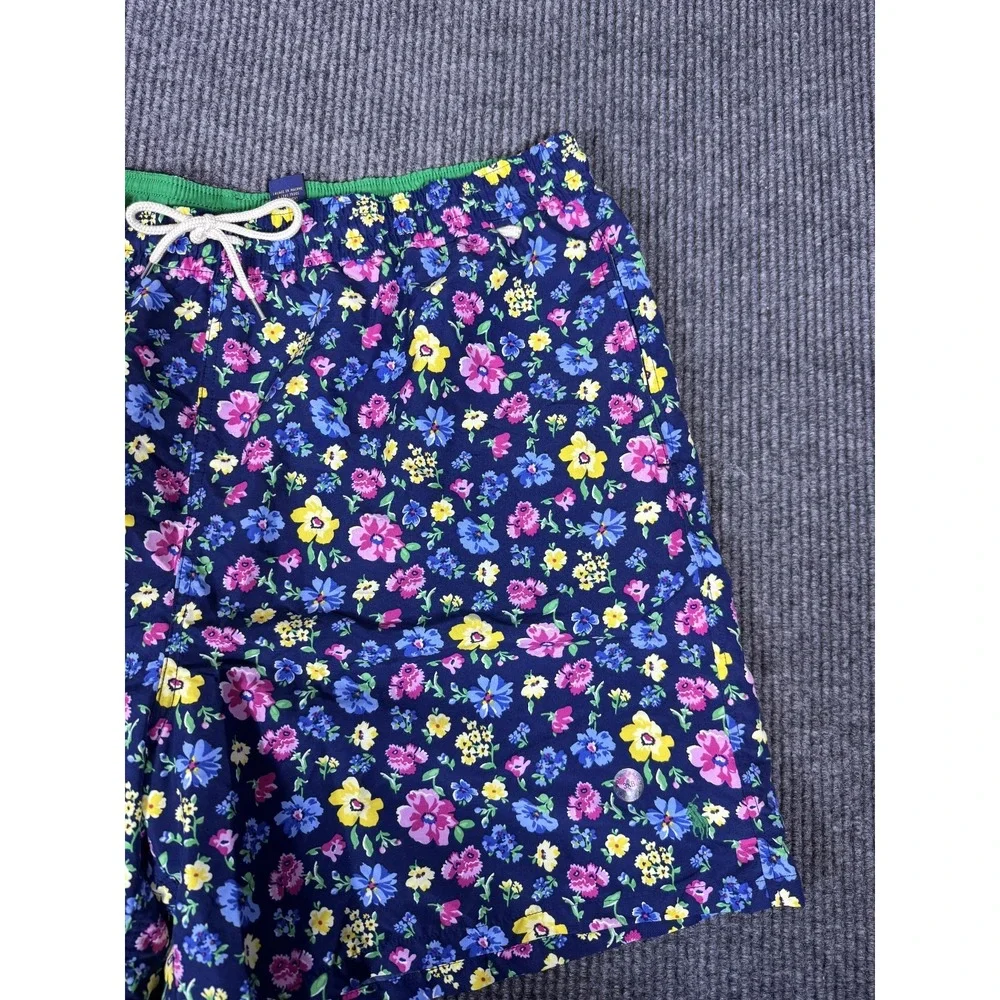 Polo Ralph Lauren Swim Trunk Shorts Bathing Suit 3XL Big 3XB Floral Pony AOP